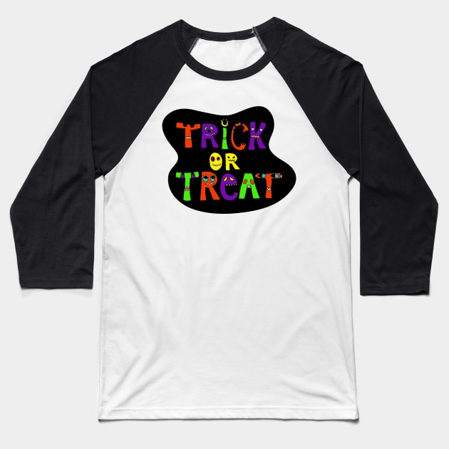 Trick or Treat!! Baseball T-Shirt by Shweta.Designs